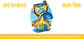 obrázek svatebního oznámení žirafky