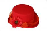 klobouk červený cy018a
