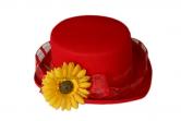 klobouk červený cy020a